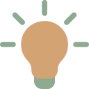 Light bulb icon symbolizing innovative long-term wellness support and personalized senior healthcare solutions in Newark, NJ